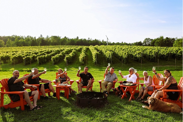 Le Vignoble Bresee à Sutton Cantons de l'Est. Photo Sélection Vindici Sud Du Québec.