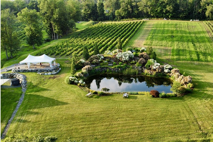 Vignoble Sugar Hill à Knowlton Cantons de l'Est. Photo Sélection Vindici Sud du Québec.